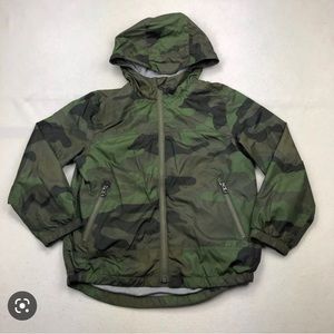 GAP kids green camo windbreaker